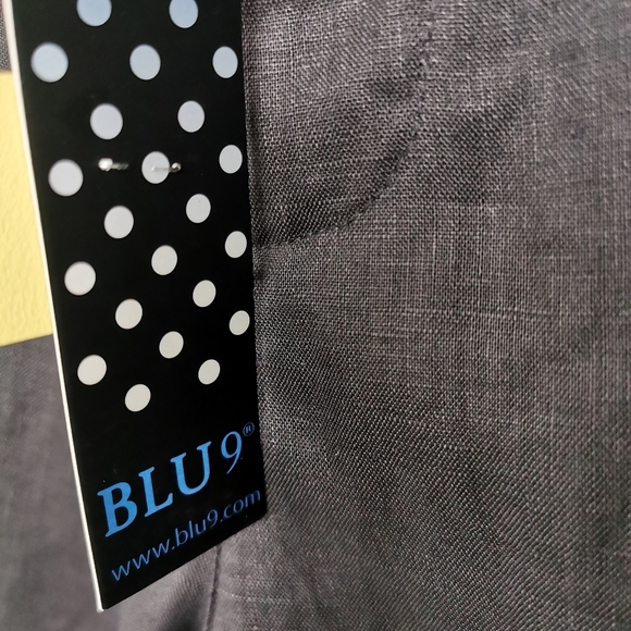 MEDIUM BLU9 100% Linen Black Pants NWT - Picture 12 of 15